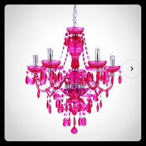 Hot Pink Chandelier